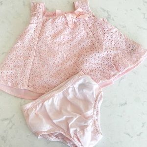 Cute Pink Bow Set 18-24 months